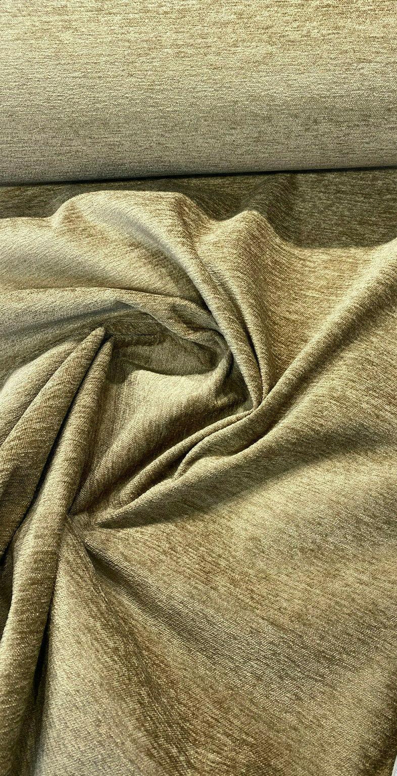 Barcelona Camel Tan Soft Chenille Upholstery Fabric - Camel Tan, Solid, 56" Width (1 Yard)