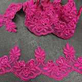Beaded Corded Lace Trim