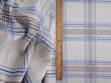 1 Yard Soft Plaid Jacquard Double Knit Fabric Stretch Material 58/60 Inches Wide