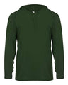 Badger Unisex B-Core Hooded Long Sleeve T-Shirt
