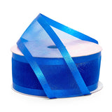 Satin Edged Arabesque Ribbon 1 1/2 '' X 25 yd Royal Color 1 / roll