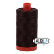 Cotton Thread 50wt Dark Brown Aurifil Large Spool