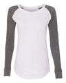 Women's Preppy Patch Slub Long Sleeve T-Shirt