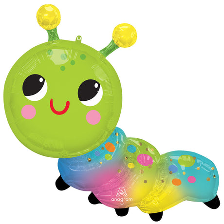 Happy Caterpillar Foil Balloon