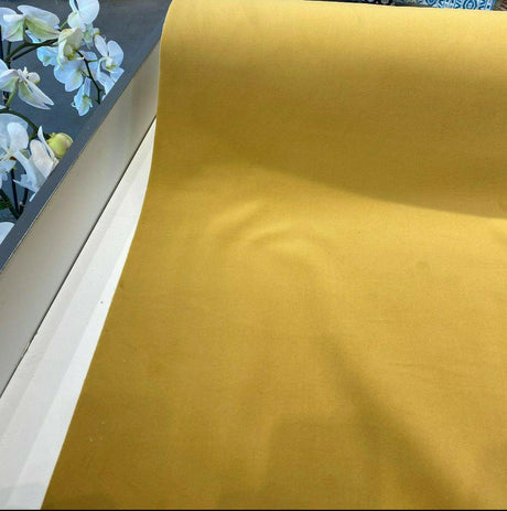 Fabricut Supreme Velvet Yellow Gold Velvet Fabric - Yellow Gold Solid, 54" Width (1 Yard)