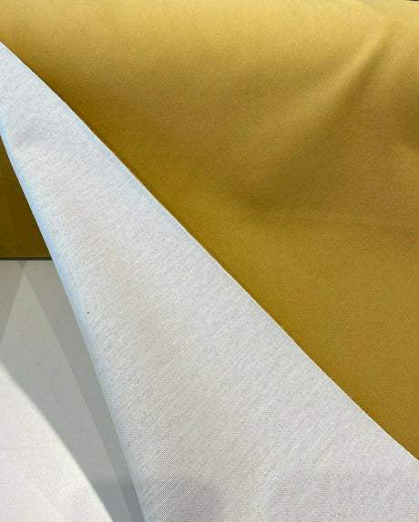 Fabricut Supreme Velvet Yellow Gold Velvet Fabric - Yellow Gold Solid, 54" Width (1 Yard)