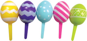 Easter Egg Picks - Asst, 72 Count