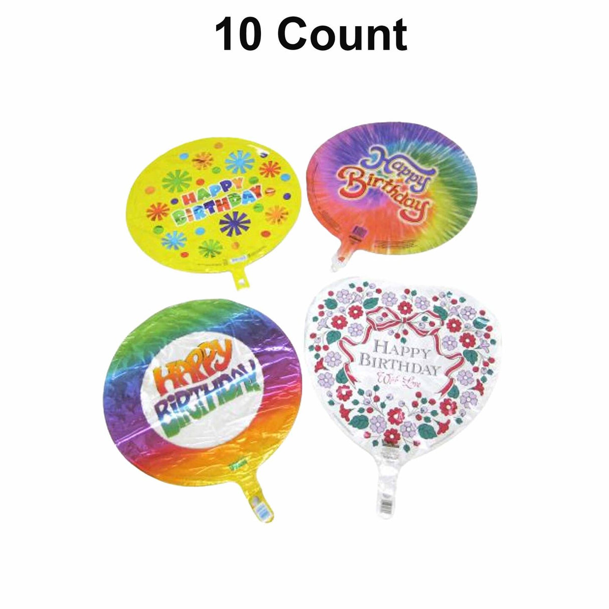 Mylar Happy Birthday Balloon 18 Inch Assorted