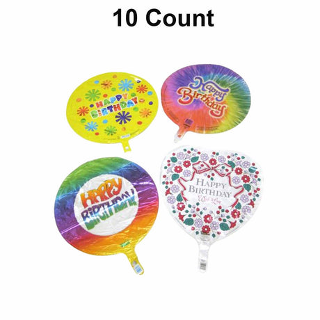 Mylar Happy Birthday Balloon 18 Inch Assorted