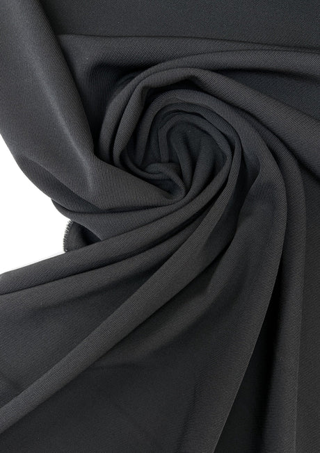 Black Wool Blend Suit Fabric