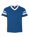 Youth V-Neck Jersey with Striped Sleeves