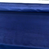 Perennials Plushy Blue Hello Sailor Acrylic Fabric - Navy Blue, Velvet Upholstery, 54" Width (1 Yard)