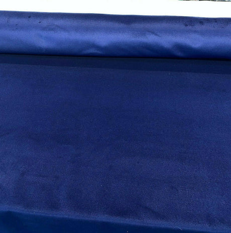 Perennials Plushy Blue Hello Sailor Acrylic Fabric - Navy Blue, Velvet Upholstery, 54" Width (1 Yard)