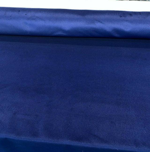 Perennials Plushy Blue Hello Sailor Acrylic Fabric - Navy Blue, Velvet Upholstery, 54" Width (1 Yard)
