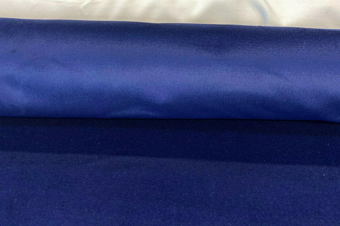 Perennials Plushy Blue Hello Sailor Acrylic Fabric - Navy Blue, Velvet Upholstery, 54" Width (1 Yard)