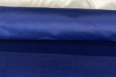 Perennials Plushy Blue Hello Sailor Acrylic Fabric - Navy Blue, Velvet Upholstery, 54" Width (1 Yard)