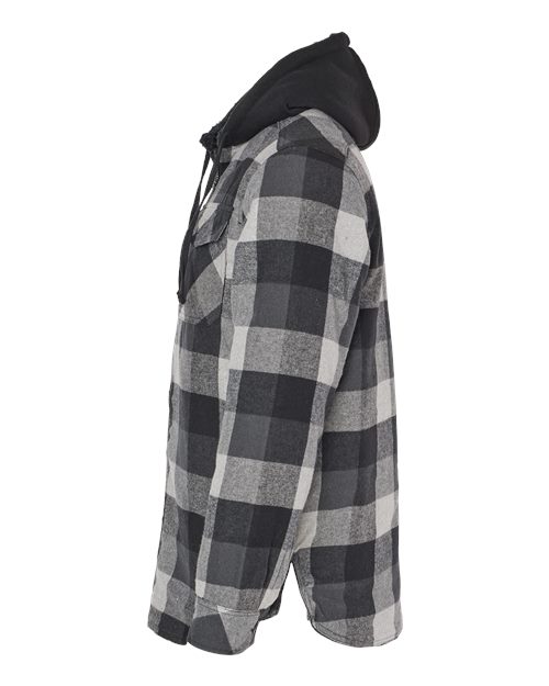 Quilted Flannel Hooded Jacket