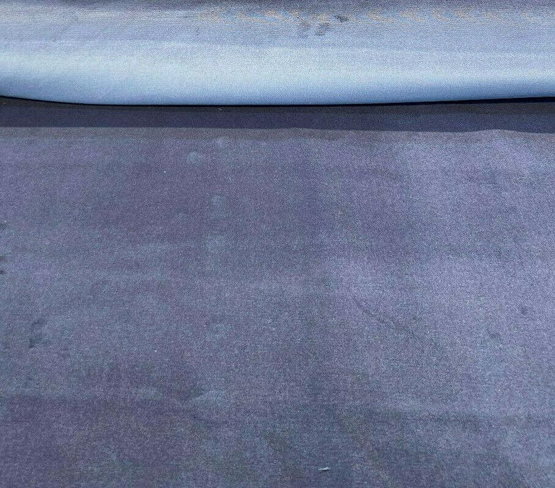 Perennials Plushy Hello Slate Acrylic Fabric - Hello Slate Blue, Outdoor Velvet Upholstery, 54" Width (1 Yard)
