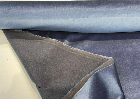 Perennials Plushy Hello Slate Acrylic Fabric - Hello Slate Blue, Outdoor Velvet Upholstery, 54" Width (1 Yard)