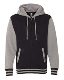 Independent Trading Co. Unisex Heavyweight Varsity Full-Zip Hooded Sweatshirt
