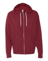 Lightweight Full-Zip Hooded Sweatshirt