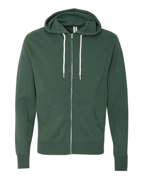 Lightweight Full-Zip Hooded Sweatshirt