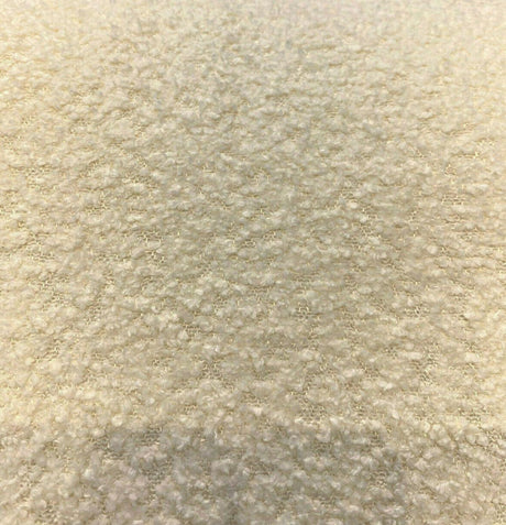 Robert Allen Boucle Ivory Polyester Fabric - Ivory Boucle, 54" - 56" Width (1 Yard)