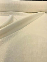 Ivory Linen Ramie Fabric - Ivory Oyster, Drapery Upholstery, 54" Width (1 Yard)