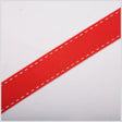 7/8" Red Stitched Grosgrain Ribbon