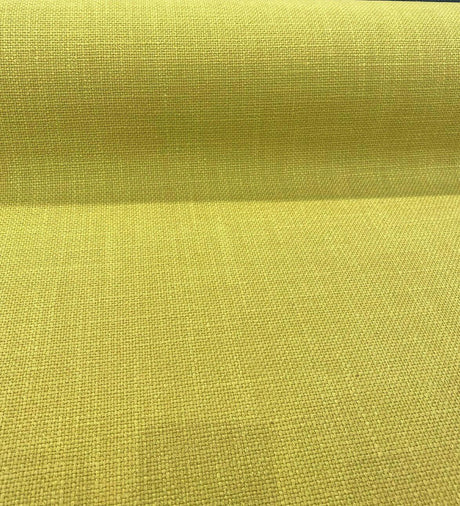 Talbot Kiwi Green Linen Chenille Upholstery Fabric - Kiwi Green, 54" Width, Railroad (1 Yard)
