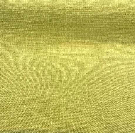 Talbot Kiwi Green Linen Chenille Upholstery Fabric - Kiwi Green, 54" Width, Railroad (1 Yard)