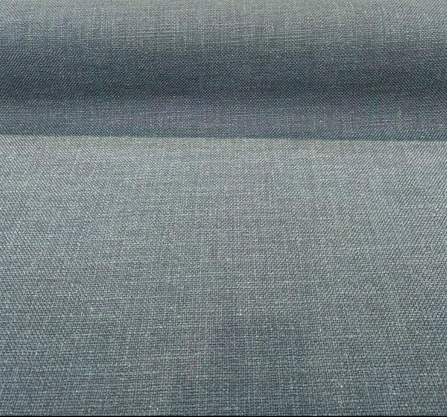 Talbot Marine Blue Linen Chenille Upholstery Fabric - Marine Blue, Railroad, 54" Width (By The Yard)