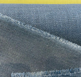 Talbot Marine Blue Linen Chenille Upholstery Fabric - Marine Blue, Railroad, 54" Width (By The Yard)