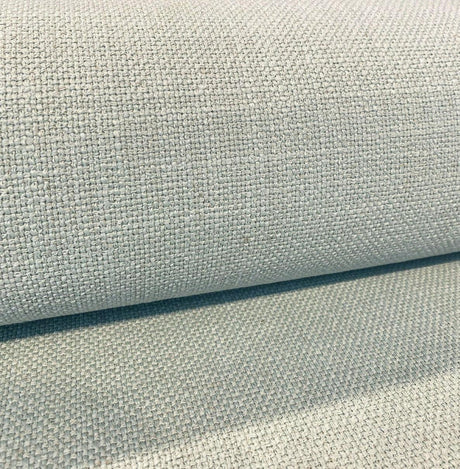 Talbot Seafoam Green Linen Chenille Upholstery Fabric - Seafoam Green, 54" Width, Railroad (1 Yard)