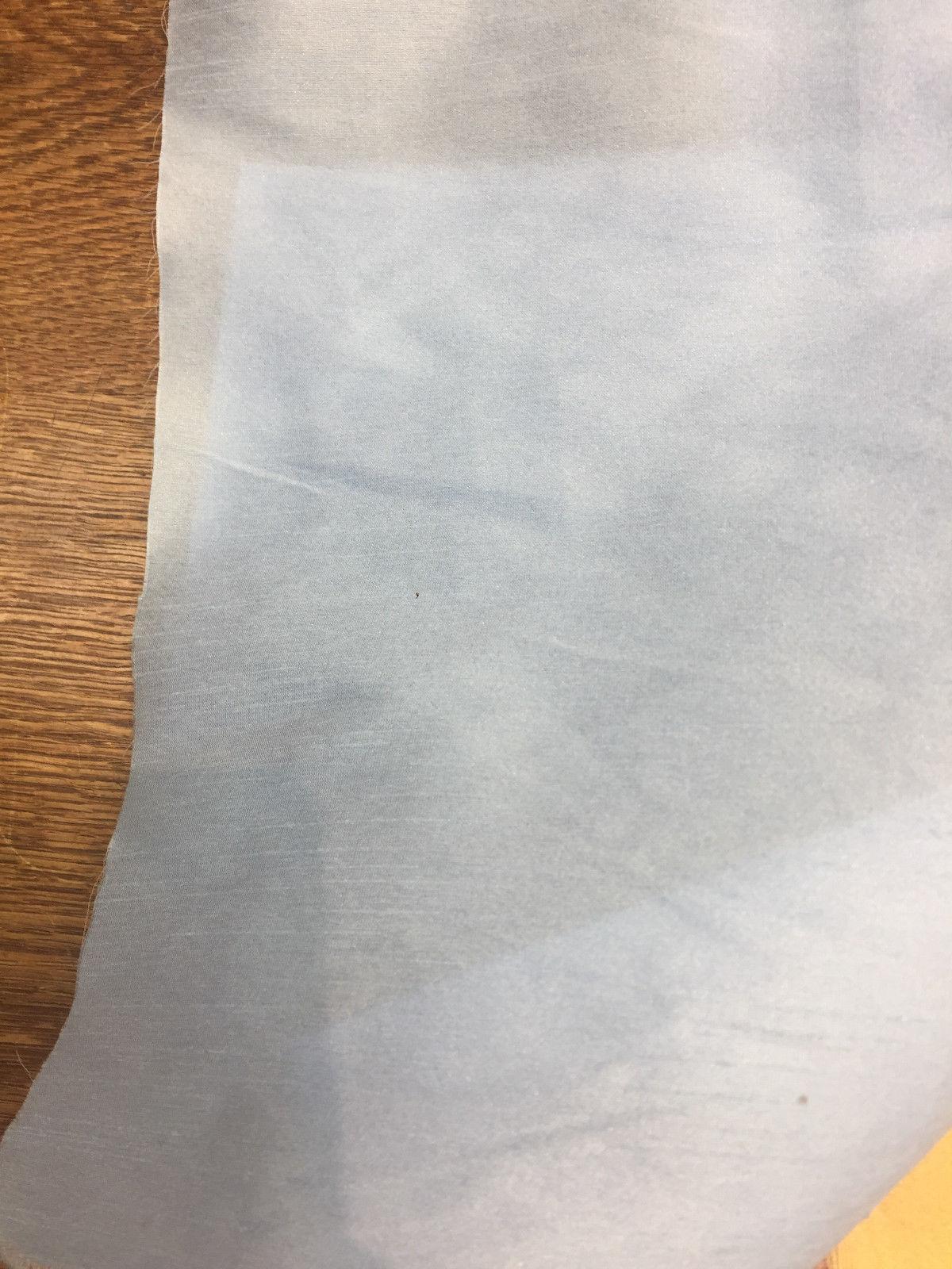 Baby Blue Shantung Faux Silk Polyester Fabric - Solid, 57" Width (By The Yard)