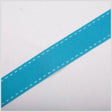 7/8" Turquoise Stitched Grosgrain Ribbon