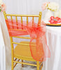 Organza Chair Sash Coral 8x108