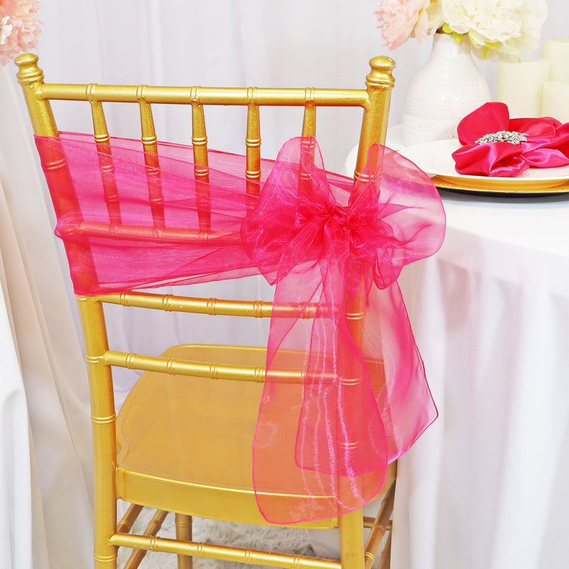 Organza Chair Sash Sample