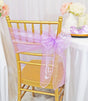 Organza Chair Sash Sample 8x108 Lavender