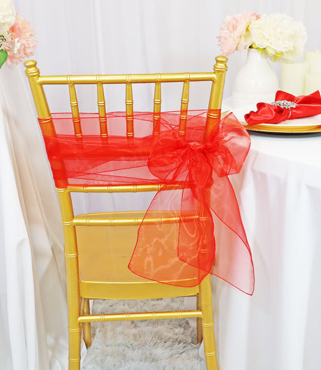 Organza Chair Sash Sample