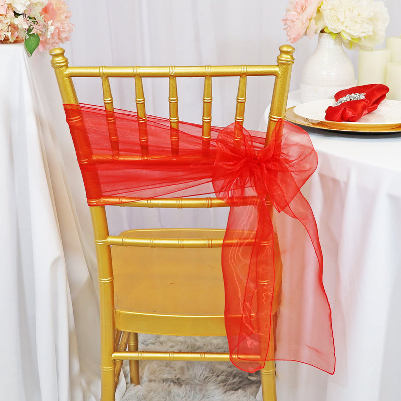 Organza Chair Sash Sample