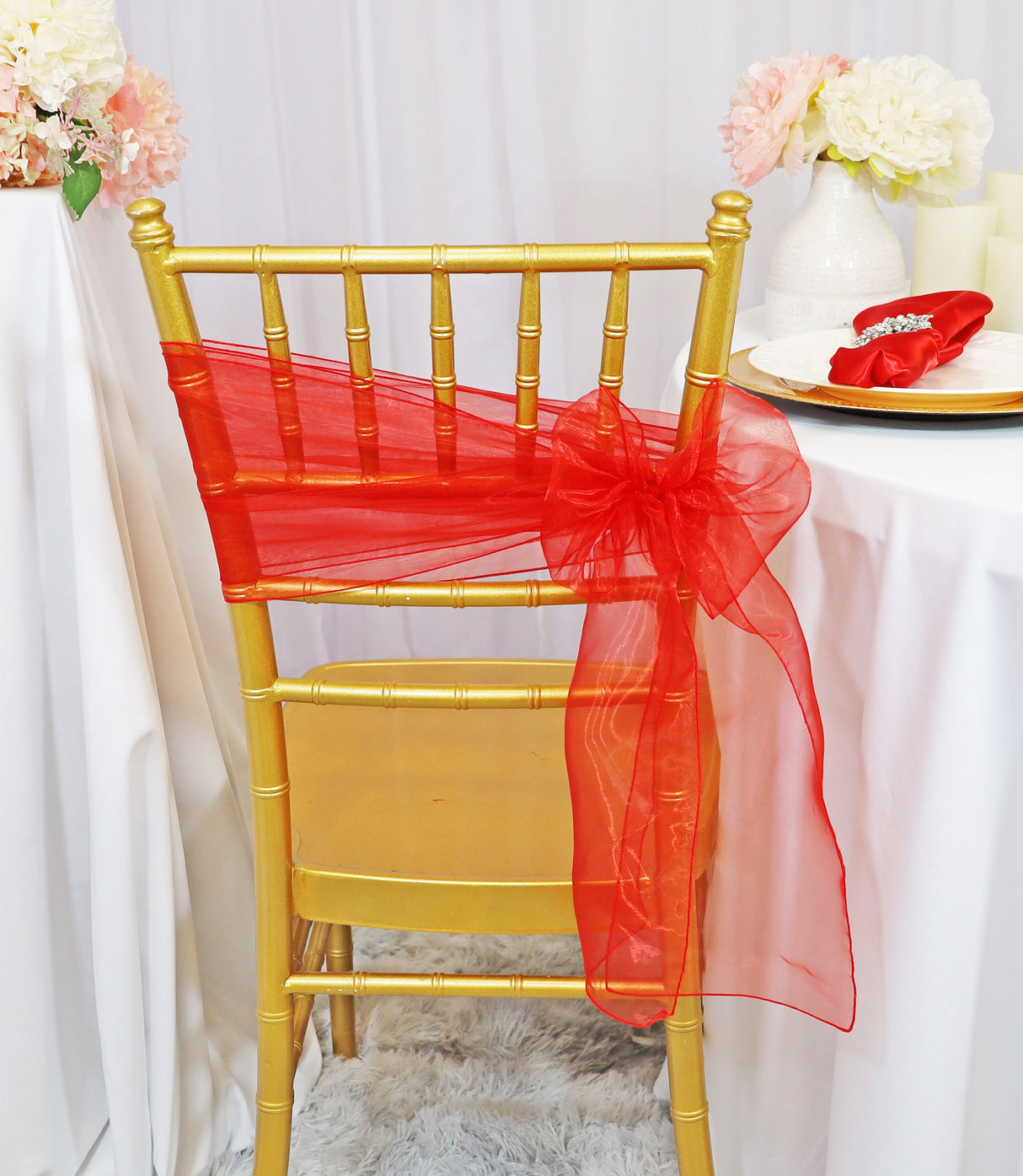 Organza Chair Sash Sample
