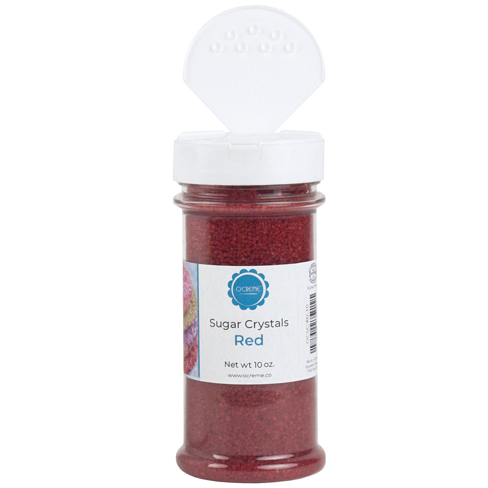 O'Creme Red Sugar Crystals, 10 oz.