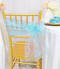 Organza Chair Sash Sample 8x108 Baby Blue