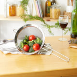 RSVP International Stainless Steel Mesh Strainer, 8" Diameter