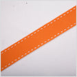 7/8" Orange Stitched Grosgrain Ribbon
