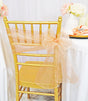 Organza Chair Sash Sample Apricot 8x108