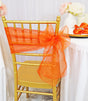Organza Chair Sash Sample 8x108 Orange