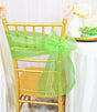 Organza Chair Sash Apple Green 8x108