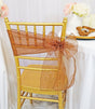 Organza Chair Sashes Copper 8x108